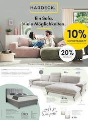 Aktueller HARDECK Prospekt mit Sofa, "Personalisiere deine Möbel", Seite 1