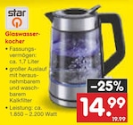 Glaswasserkocher Angebote von Star bei Netto Marken-Discount Mühlhausen für 14,99 €