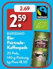 Bio-Fairtrade-Kaffeepads Angebote von Barissimo bei ALDI SÜD Aschaffenburg für 2,59 €