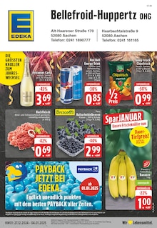 Aktueller EDEKA Prospekt "Aktuelle Angebote" Seite 1 von 24 Seiten für Würselen