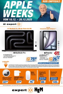 Aktueller expert Prospekt (Backnang, 3 Seiten zum blättern expert Prospekt APPLE WEEKS mit 3 Seiten
