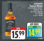 Tennessee Whiskey im Angebot bei EDEKA in Jena Tennessee Whiskey Angebote von Jack Daniel's bei EDEKA Jena für 14,99 €
