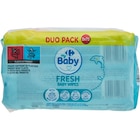 Lingettes pour bébé "Duo pack" - CARREFOUR BABY en promo chez Carrefour Lingettes pour bébé "Duo pack" - CARREFOUR BABY dans le catalogue Carrefour