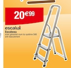 Escabeau - escalux en promo chez Carrefour Caen à 20,99 €