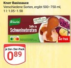 Basissauce im Angebot bei GLOBUS in Pirmasens Basissauce Angebote von Knorr bei GLOBUS Pirmasens für 0,89 €