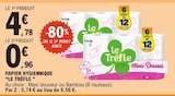 Papier Hygiénique - LE TREFLE à 0,96 € dans le catalogue E.Leclerc