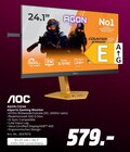AGON CS24A eSports Gaming Monitor von AOC für 579,00 € bei MediaMarkt Saturn im Angebot AGON CS24A eSports Gaming Monitor von AOC im aktuellen MediaMarkt Saturn Prospekt