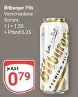 Aktuelle Bitburger Angebote bei GLOBUS in Mannheim Aktuelles Pils Angebot bei GLOBUS in Mannheim ab 0,79 €