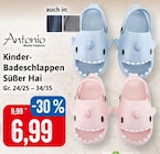 Kinder-Badeschlappen Süßer Hai Angebote von Antonio bei Kaufhaus Stolz Wismar für 6,99 €