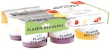 Yaourts sur lit de fruits de saison - Plaisir des Alpes - Intermarché à Villejuif Yaourts sur lit de fruits de saison - Plaisir des Alpes en promo chez Intermarché Villejuif à 1,55 €