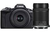 EOS R50 + RF-S 18-45mm IS STM + RF-S 55-210mm F/5-7.1 IS STM von Canon im aktuellen Kamera Express Prospekt