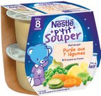 P'tit Souper Purée du Soir aux 7 Légumes dès 8 mois - NESTLÉ dans le catalogue Intermarché Super