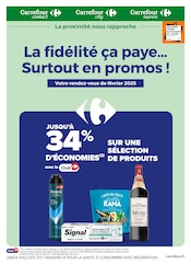 Catalogue Supermarchés Carrefour Proximité en cours à Le Malzieu-Ville et alentours, "La fidélité ça paye… Surtout en promos !", 11 pages, 01/02/2025 - 28/02/2025