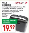 Aktenvernichter Angebote von Genie bei Marktkauf Gelsenkirchen für 19,99 €
