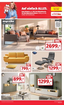 Sofa im aktuellen Segmüller Prospekt (Heidelberg) Sofa im Segmüller Prospekt "Zum Glück gibt’s Segmüller - Glück ist Hochspringen zu Tiefpreisen" mit 8 Seiten (Heidelberg)
