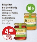 Bio Gold Honig Blütenhonig von Erlbacher im aktuellen V-Markt Prospekt für 4,99 €