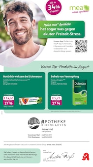 Aktueller mea - meine apotheke Prospekt "Unsere August-Angebote" für Rheinhausen Aktueller mea - meine apotheke Prospekt für Rheinhausen mit Seiten