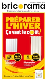 Prospectus Bricorama à Payrac, "PRÉPARER L'HIVER Ça vaut le coût !", 8 pages, 01/10/2025 - 12/10/2025