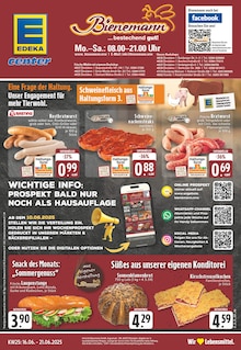 Aktueller EDEKA Prospekt "Aktuelle Angebote" für Dinslaken Aktueller EDEKA Prospekt für Dinslaken mit Seiten