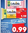 Feuchtes Toilettenpapier Angebote von Cottonelle bei Kaufland Remscheid für 0,99 €