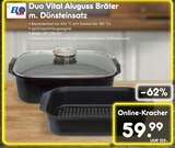 Duo Vital Aluguss Bräter m. Dünsteinsatz Angebote von ELO bei Netto Marken-Discount Lippstadt für 59,99 €