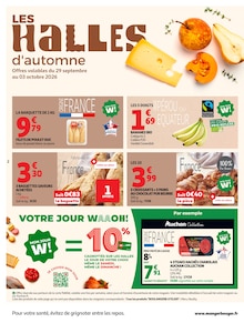 Catalogue de la semaine "LES HALLES d'automne" avec 2 pages, valide du 29/09/2026 au 11/10/2026 pour Neuilly-sur-Marne et alentours Prospectus de la semaine "LES HALLES d'automne" avec 2 pages, valide du 29/09/2026 au 11/10/2026 pour Neuilly-sur-Marne et alentours