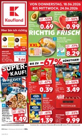 Kaufland Supermarkt Prospekt der aktuellen Woche mit 56 Seiten, gültig von 18.06.2026 bis 24.06.2026, in Zernien und Umgebung Aktueller Kaufland Supermarkt Prospekt in Zernien und Umgebung, "Hier bin ich richtig" mit 56 Seiten, 18.06.2026 - 24.06.2026