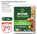 Aktuelle Bratwurst Angebote bei GLOBUS in Herne Aktuelles Veganer Burger Angebot bei GLOBUS in Herne ab 2,99 €