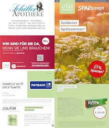 LINDA Premiumapotheke Prospekt für Mainz: "Aktuelle Angebote", 3 Seiten, 01.09.2025 - 31.10.2025