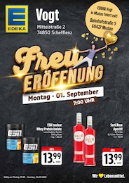 EDEKA Prospekt für Buchen mit 4 Seiten EDEKA Prospekt für Buchen: "Freu ERÖFFNUNG", 4 Seiten, 01.09.2025 - 06.09.2025