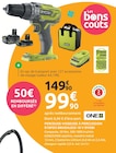 Perceuse-visseuse à percussion R18PD3 Brushless 18 V - Ryobi - Mr.Bricolage à Rouen Perceuse-visseuse à percussion R18PD3 Brushless 18 V - Ryobi en promo chez Mr.Bricolage Rouen à 99,90 €