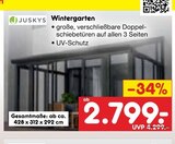 Wintergarten im Angebot bei Netto Marken-Discount in Delmenhorst Wintergarten Angebote von JUSKYS bei Netto Marken-Discount Delmenhorst für 2.799,00 €