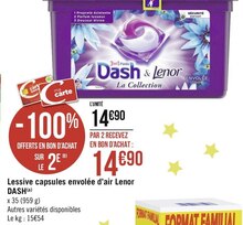 Lessive capsules envolée d'air - Géant Casino à Châtenay-Malabry Lessive capsules envolée d'air en promo chez Géant Casino Châtenay-Malabry à 14,90 €