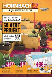 Hornbach Prospekt: "Was hast Du auf dem Balkonkasten?", 16 Seiten, 10.05.2023 - 09.06.2023