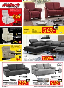 Sitzmöbel im Möbel Wallach Prospekt "GROSSER INVENTUR-VERKAUF" mit 12 Seiten (Hildesheim)
