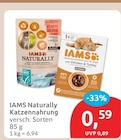 Naturally Katzennahrung von IAMS für 0,59 € bei budni im Angebot Naturally Katzennahrung von IAMS im aktuellen budni Prospekt