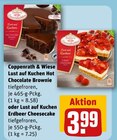 Lust auf Kuchen Hot Chocolate Brownie oder Lust auf Kuchen Erdbeer Cheesecake Angebote von Coppenrath & Wiese bei REWE Bonn für 3,99 €