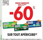 -60% de remise immédiate sur le 2ème sur tout Apéricube - Apéricube dans le catalogue Intermarché