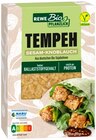 Soja-Tempeh Natur von REWE Bio pflanzlich im aktuellen REWE Prospekt für 2,69 €