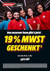 Aktueller MediaMarkt Saturn Elektromarkt Prospekt in Strullendorf und Umgebung, "Von unserem Team gibt’s jetzt: 19% MWST GESCHENKT" mit 17 Seiten, 24.10.2024 - 28.10.2024