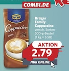 Family Cappuccino Angebote von Krüger bei combi Herford für 2,79 €