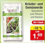 Kräuter- und Gemüseerde Angebote von giro bei Zimmermann Bremerhaven für 1,69 €