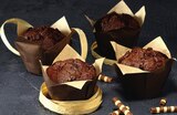 Muffins chocolat fourrés chocolat ou fourrés fruits rouges - LES 4 dans le catalogue Géant Casino
