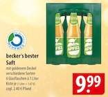 Aktuelles becker’s bester Saft Angebot bei famila Nordost in Kiel ab 9,99 €