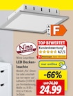 LED Deckenleuchte Angebote von Nino Leuchten bei Lidl Freiburg für 24,99 €