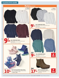 Prix et réduction Vêtements dans le prospectus Auchan Hypermarché en cours Offre Vêtements dans le catalogue Auchan Hypermarché du moment à la page 54