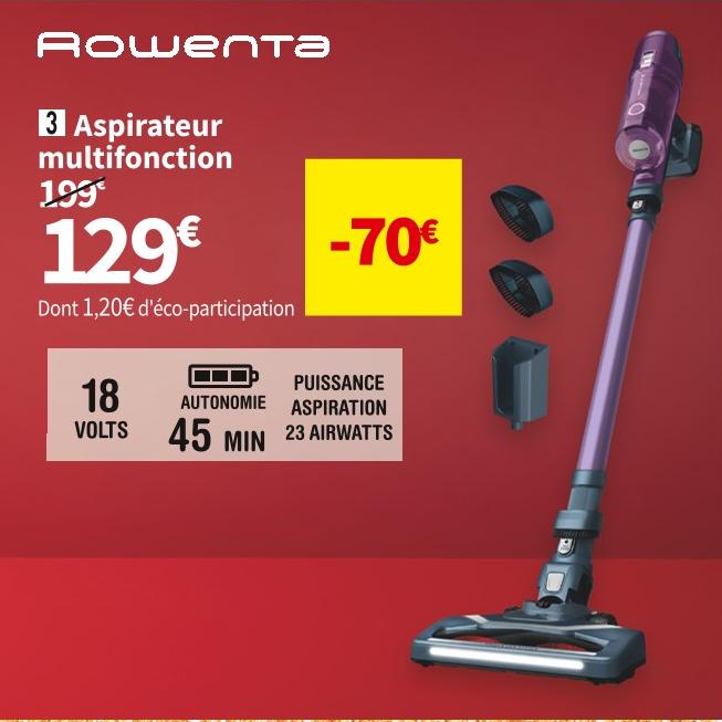 Promo Rowenta aspirateur balai xpert 6.60 essential chez Intermarché