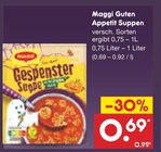 Guten Appetit Suppen im Angebot bei Netto Marken-Discount in Nordhausen Guten Appetit Suppen Angebote von Maggi bei Netto Marken-Discount Nordhausen für 0,69 €