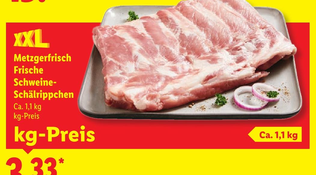 Metzgerfrisch Frische Schweine-Schälrippchen