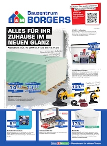 Bauzentrum Borgers Prospekt der Woche "ALLES FÜR IHR ZUHAUSE IM NEUEN GLANZ" Seite 1, 07.11.2025 bis 15.11.2025 für Hamminkeln Aktueller Bauzentrum Borgers Prospekt "ALLES FÜR IHR ZUHAUSE IM NEUEN GLANZ" Seite 1 von 8 Seiten für Hamminkeln
